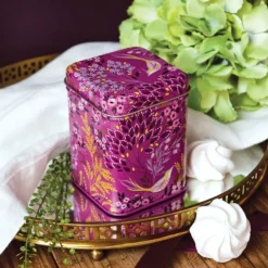 Haveli Garden Mauve Songbird Mini Tea Tin