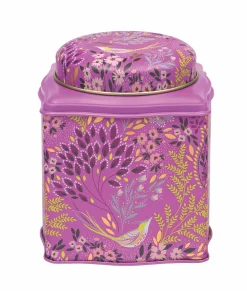 Haveli Garden Plum Songbird Dome Lid Wavy Caddy