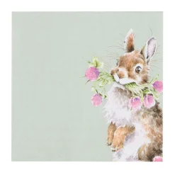 'Head Clover Heels' Rabbit Paper Napkins