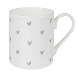 Hearts 'Grey' Mug