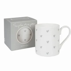 Hearts 'Grey' Mug