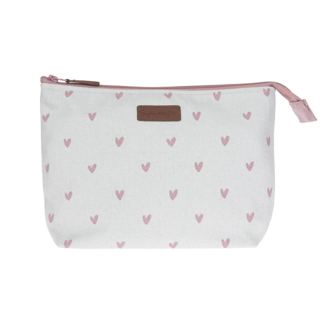 Hearts Large Canvas Wash Bag