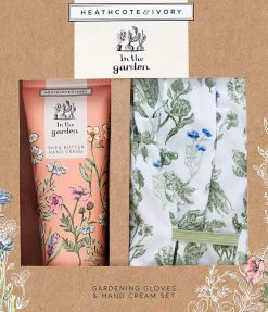 Heathcote & Ivory In The Garden Gardening Gloves and Hand Cream Set