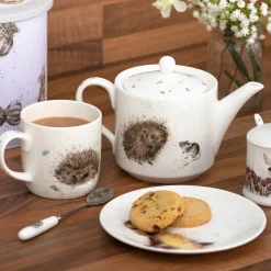 Hedgehog & Mice Fine Bone China Teapot