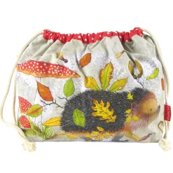 Hedgehog Drawstring Cotton Bag