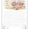 Hedgehog in a Flower Basket To Do List Pad