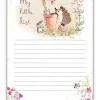 Hedgehog with a Plant Pot To Do List Pad