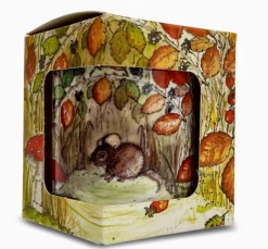 Hedgerows Bone China Pot Candle - Mouse