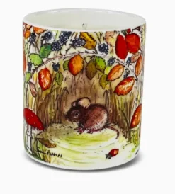 Hedgerows Bone China Pot Candle - Mouse