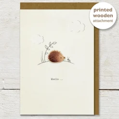 Hello Hedgehog Greeting Card
