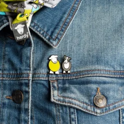 Herdy and Sheppy Pin Badge Set
