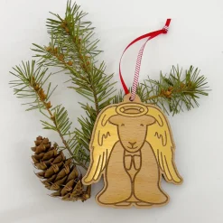Herdy Angel Wooden Christmas Decoration
