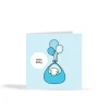 Herdy Hello Baby Card - Blue