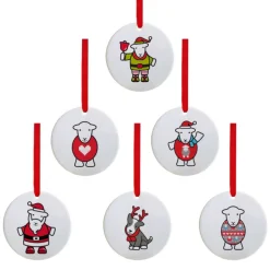 Herdy Limited Edition China Christmas Tree Decorations (Set of 6)