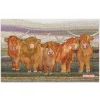 Highland Coos Tea Towel
