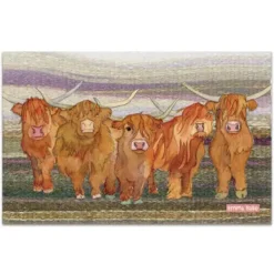Highland Coos Tea Towel