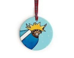 Highland Cow Ceramic Tree Decorations