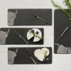 Highland Cow Mini Slate Cheese Board & Knife Set of 4
