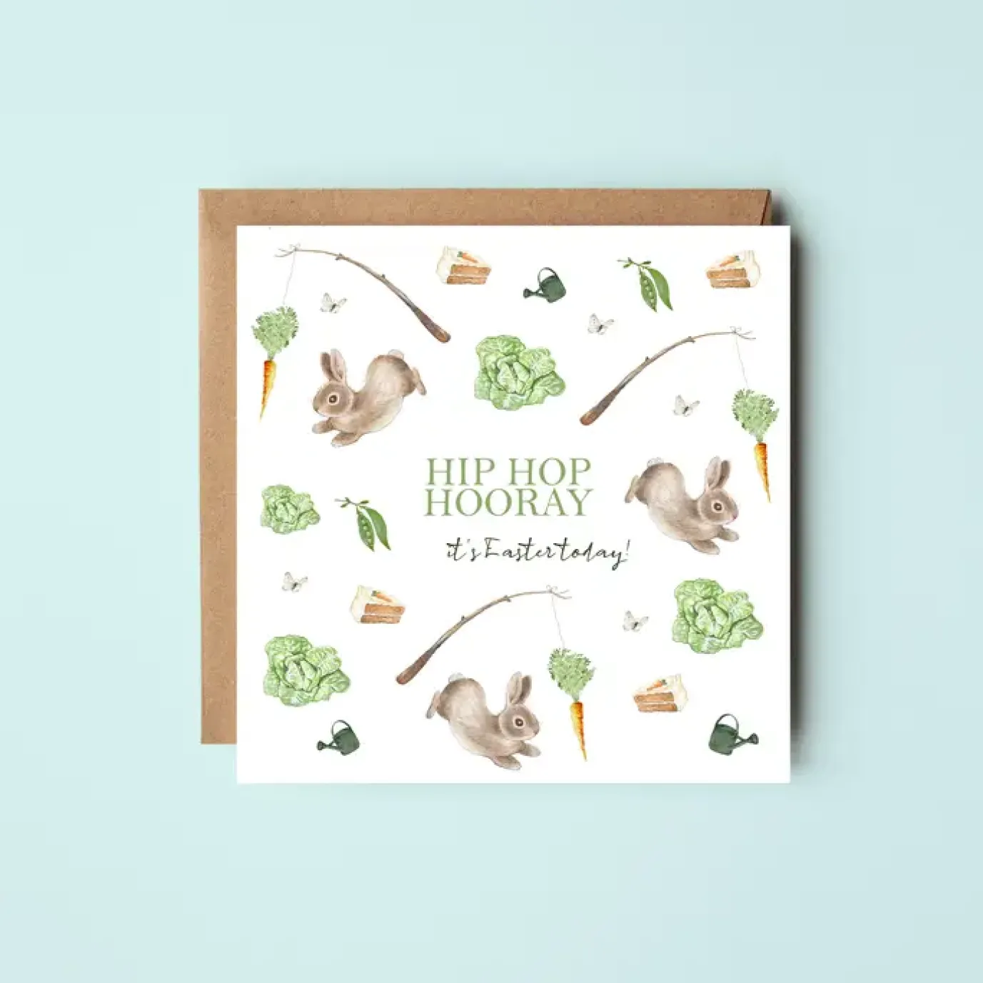 'Hip Hop Hooray' Rabbits Easter Card