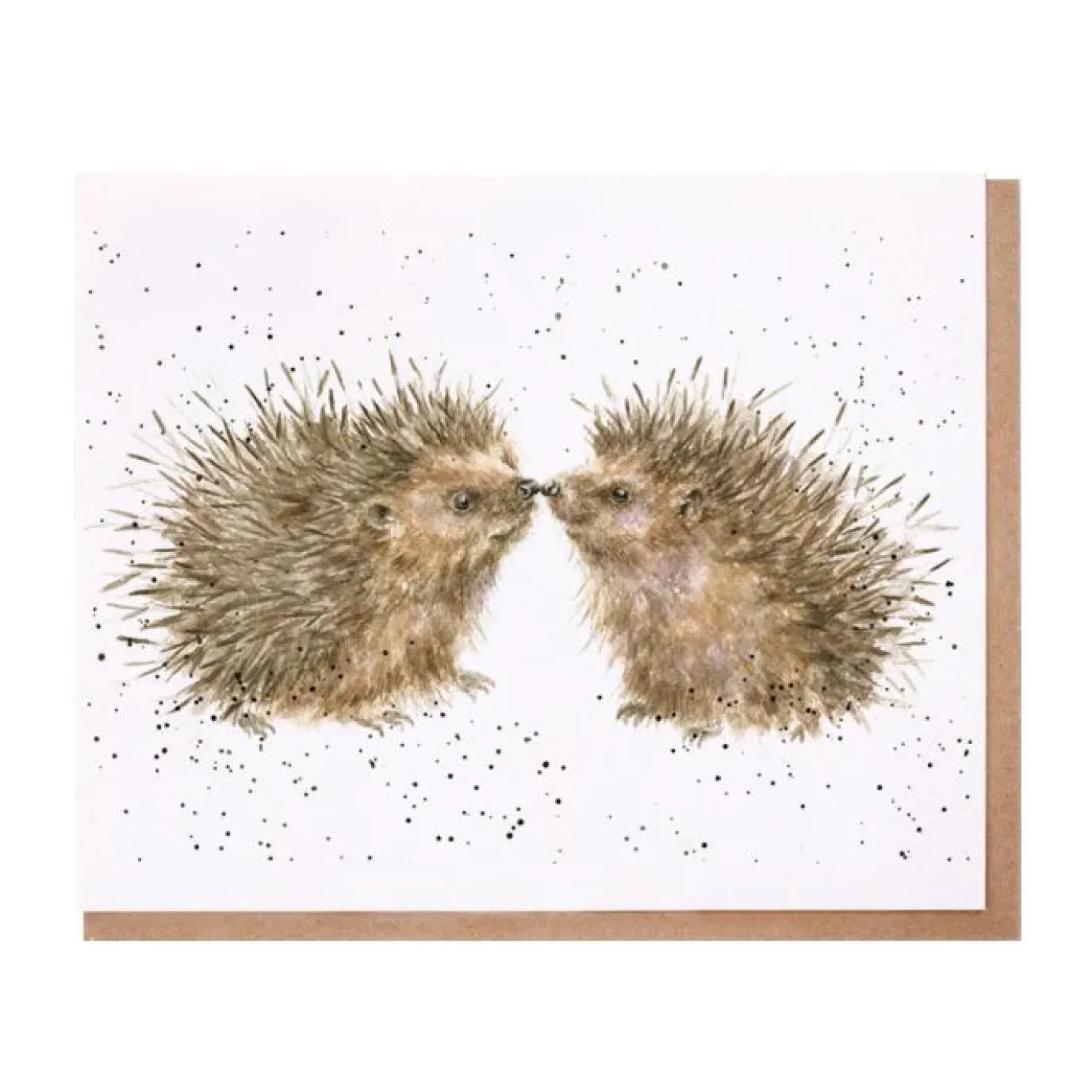 'Hogs and Kisses' Hedgehog Greetings Card