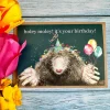 Holey Moley Mole Birthday Eco-card