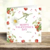 'Hoppy Valentine's Day' Frog Greetings Card