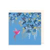Hummingbird & Foliage Greeting Card by Sara Miller