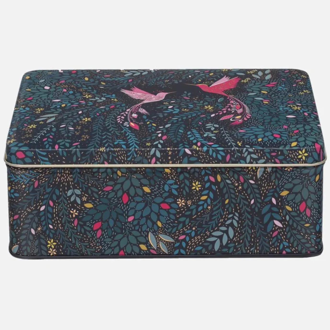 Hummingbird Paradise Deep Rectangular Tin