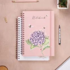 'Hydrangea Bee' Large Spiral Bound Journal