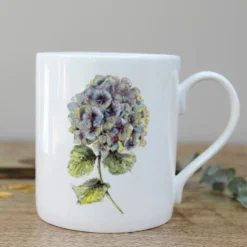 Hydrangea Bone China Mug