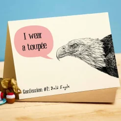 I Wear A Toupee Greetings Card