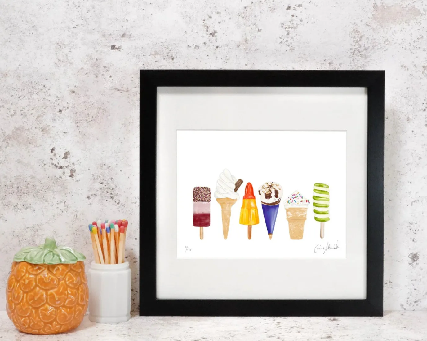 Ice Cream Print by Corinne Alexander