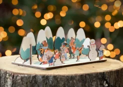 Ice Skating Pop Out and Build Advent Calendar