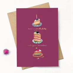 Indulgent Birthday Cake Greeting Card