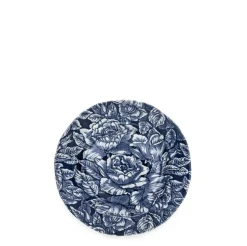 Ink Blue Hibiscus Plate 8 1/2 in