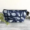 Inky Shells (Noir) Small Makeup Bag