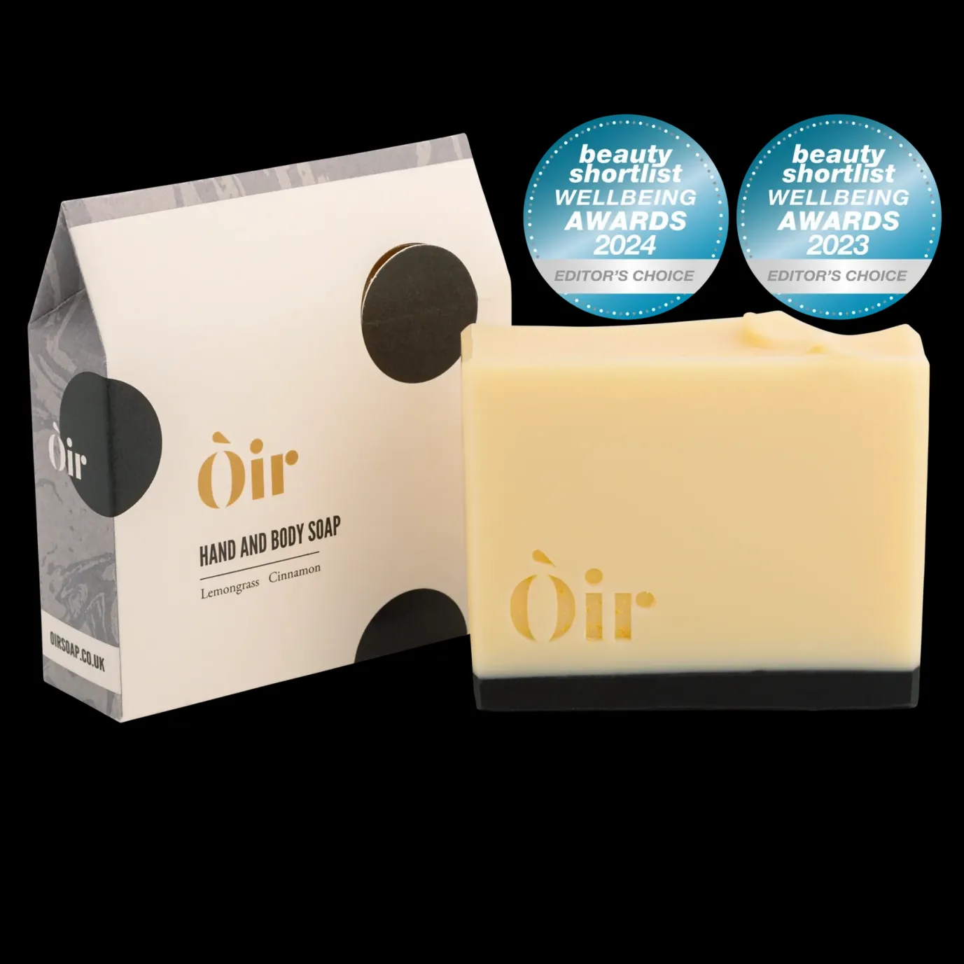 Òir Cinnamon, Lemongrass Luxury Hand & Body Soap