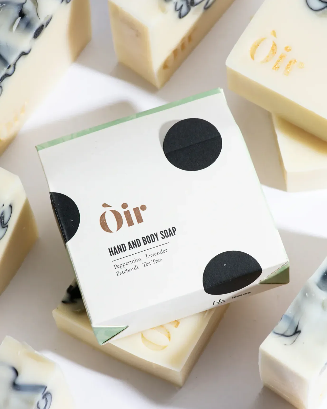 Òir Peppermint, Lavender, Patchouli, Tea Tree Luxury Hand & Body Soap