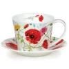 Islay Wild Garden Poppy Cup & Saucer