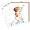 Jack Russell and Bee Set of 5  Notecards
