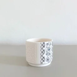 Jasmine Ceramic Small Footed Tea Light Holder