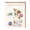'Joyful and Triumphant' Jack Russell Christmas Greeting Card