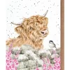 'Just for Moo' Highland Cow Greetings Card
