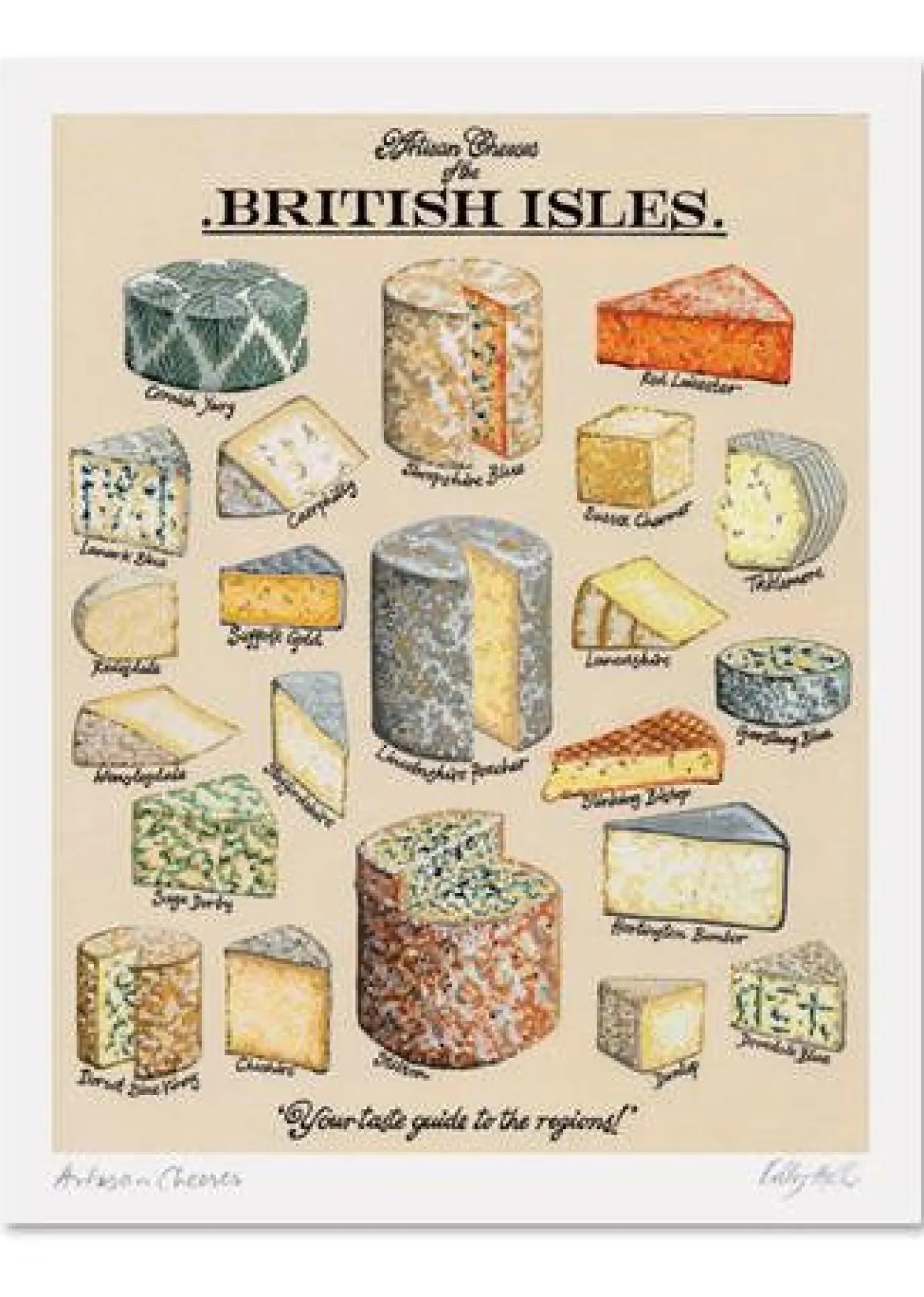 Kelly Hall Artisan Cheeses Print