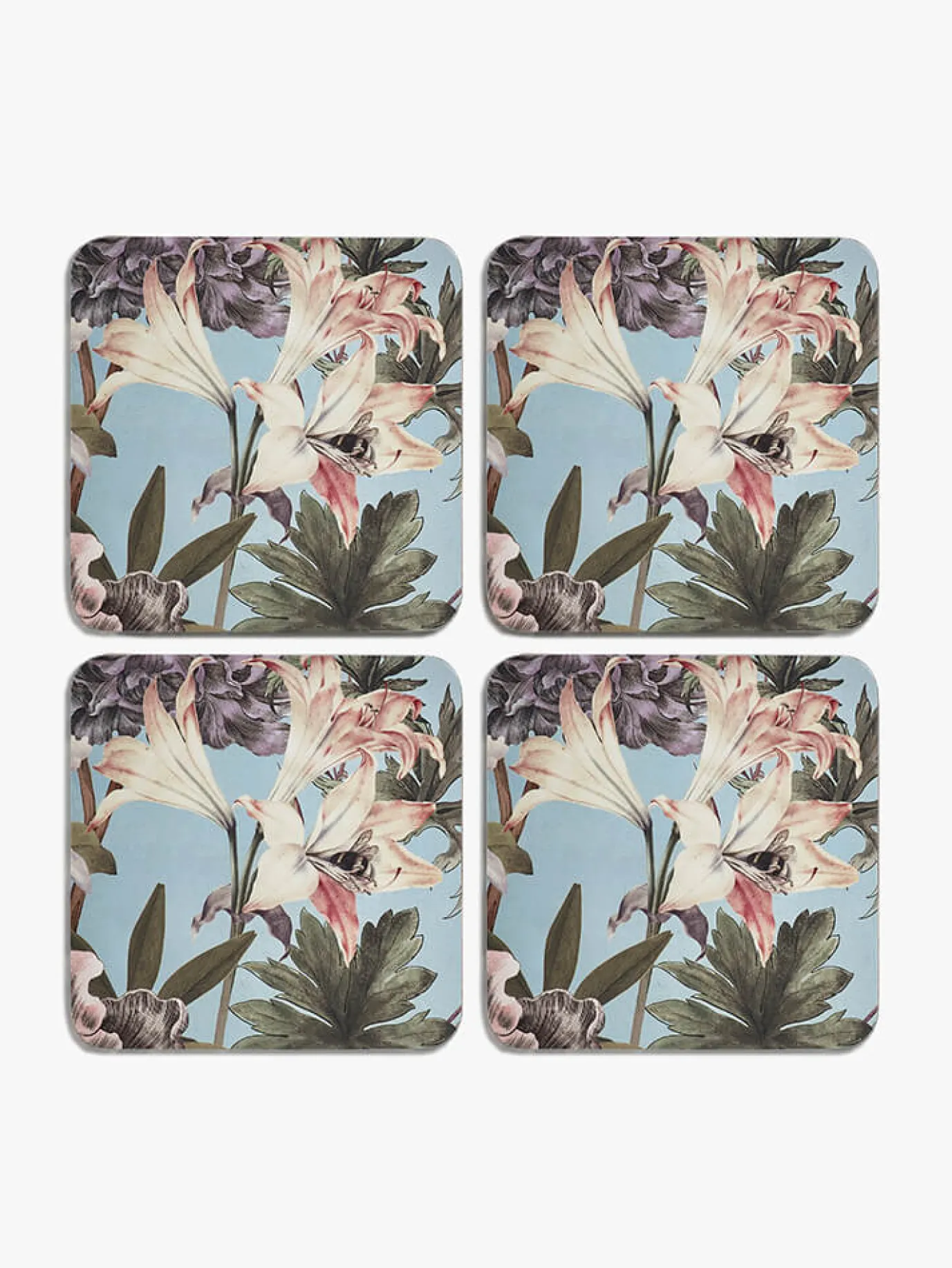 Kew Gardens Bee Floral Coasters (Set of 4)