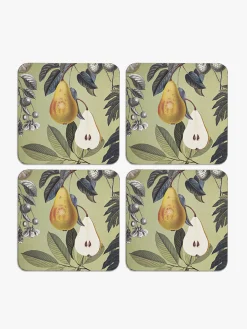 Kew Gardens Fruit and Floral Coasters (Set of 4)