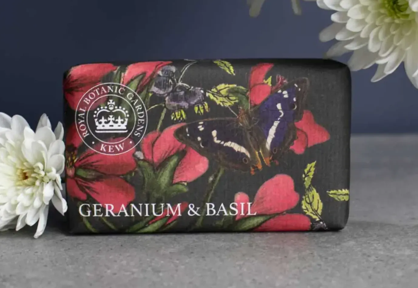 Kew Gardens Geranium & Basil Soap