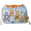 Kittens in Mittens Drawstring Cotton Bag