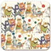Kittens in Mittens Patterned Coaster