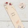 Ladybirds Lovely Friend Wooden Book Mark